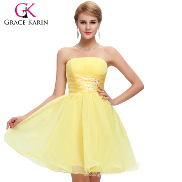 Grace Karin Wholesale Strapless Short Birthday Party Dresses CL4097-4